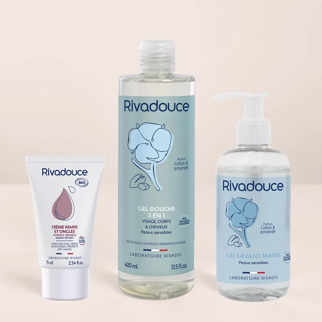 Trio coton et douceur